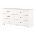 thumbnail image 2 of South Shore Fusion 6-Drawer Dresser for Adult, in Pure White, 2 of 12