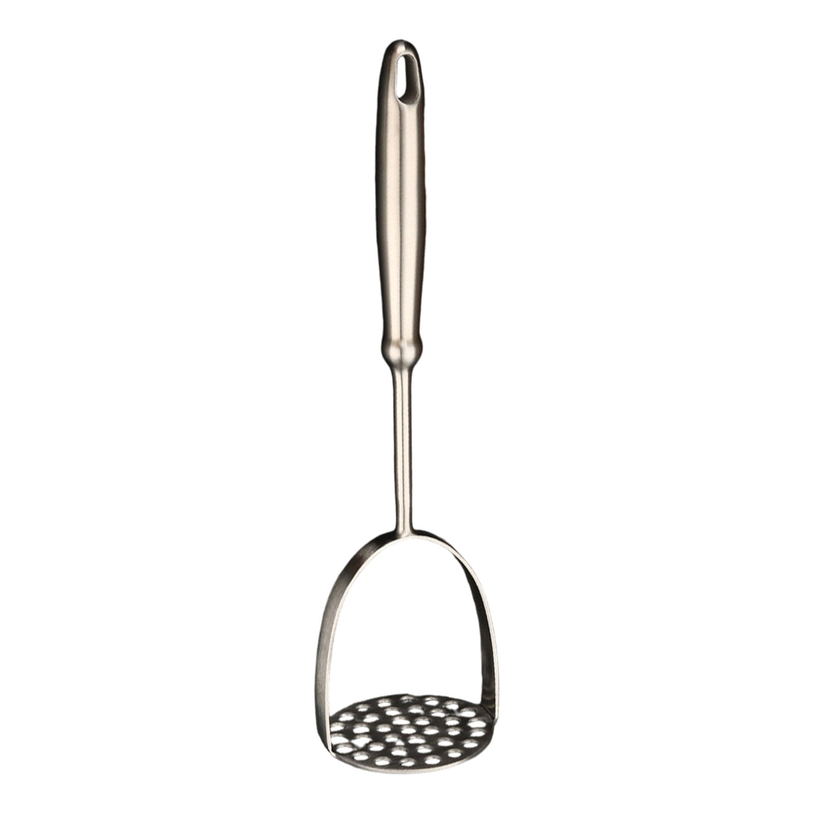 Stainless Steel Potato Masher Tool Effortless Arc Design for Smooth Mashing Kitchen Utensil Durable and Dishwasher Safe
