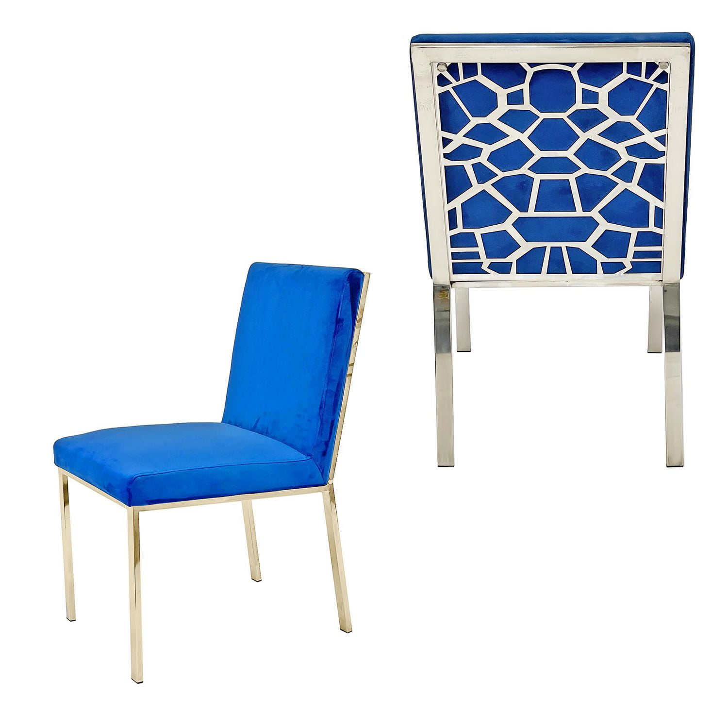 Chaise de salle à manger canadienne Chicago gris argenté (ensemble de 2)
