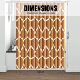 thumbnail image 5 of Orange Fabric 72 x 72 Inch Cloth Shower Curtain, Waterproof Design and Polyester, Quick-Drying, Heavy Duty Shower Curtains Set for Bathroom, Durable and Washable with 12 Metal Hooks, 5 of 5