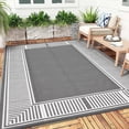 thumbnail image 1 of Gaderth Outdoor Rug 9x18 Waterproof Patio Rug, Reversible Plastic Straw Outdoor Carpet, Foldable Portable RV Camping Mat for Porch Balcony Deck Front Door Beach Picnic Camper, 1 of 9