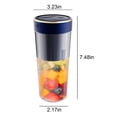 thumbnail image 3 of TIMIFIS Fruit Juicer Portable Blenders ,Personal Blend-Er for Shakes And, Fruit Juicer Usb Rechargeable with 6 Blades, Handheld Blenders for Sports Travel and Outdoors Kitchen Gadgets, 3 of 8
