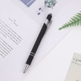 thumbnail image 4 of Maplenight Aluminum Ballpoint Pen with Touchscreen Tip - Metal Body, 1.5g Ink, 5pc Set for Business, Student Writing, and Screen Use Black, 4 of 4