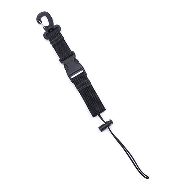 QualitChoice Quick Release Diving Lanyards Camera Torch Holder Strap Underwater Flashlight Snorkeling Belt Snorkeling Webbing Black 1Set