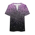 thumbnail image 5 of Blouses pour Femmes, Hauts Grande Taille pour Femmes Blouse à Col en V Blouse Décontractée Ample d'Été à Manches Courtes, 5 of 5