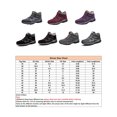 thumbnail image 2 of UKAP Mens Winter Boot Slip Resistant Snow Boots Plush Lined Ankle Bootie Work Outdoor Shoes Anti-Slip Warm Booties Gray Rose Red 4.5, 2 of 9