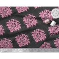 thumbnail image 3 of Soimoi Poly Georgette Fabric Seamless Baroque Damask Print Sewing Fabric Yard 52 Inch Wide, 3 of 3