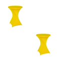 thumbnail image 4 of Wweixi Ensemble Polyvalent de Table Cocktail Élastique Convenant à Toute Occasion Polyester Écologique Jaune 2 Ensembles, 4 of 6