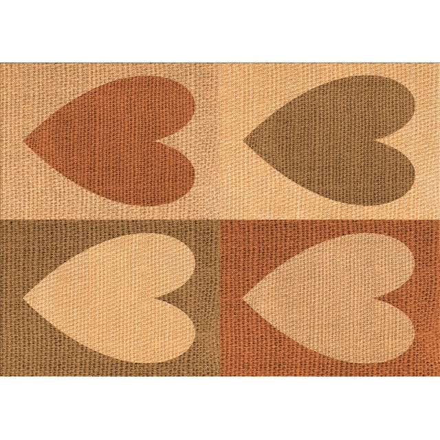 Ahgly Company Machine Washable Indoor Rectangle Transitional Orange Area Rugs, 5' x 7'