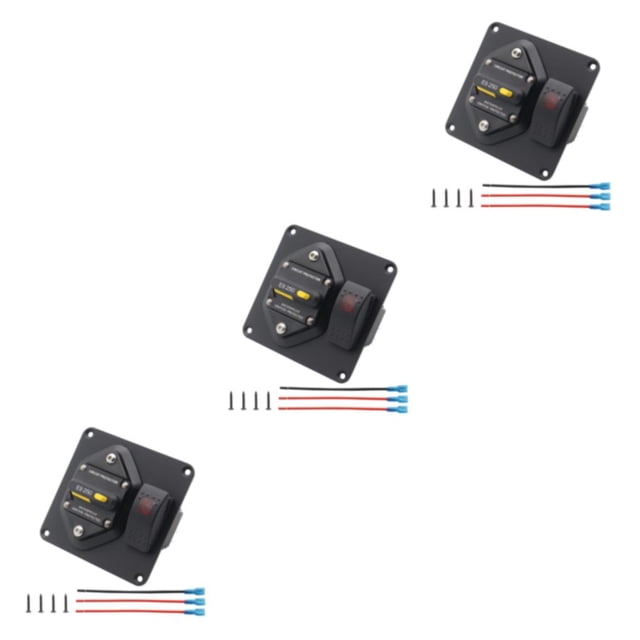 relayinert Circuit Breaker With Boat Rocker Switch ON-OFF Circuit Breaker With Boat Rocker Panel Panel Switch Switch Reliable Safe 250A 3Set