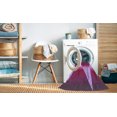 thumbnail image 2 of Ahgly Tapis d'Intérieur Lavable en Machine Carré Transitionnel Lilas Violet Riche, 4 Pieds Carré, 2 of 7