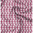 thumbnail image 1 of Soimoi Pink Viscose Chiffon Fabric Hen Bird Printed Fabric 1 Yard 42 Inch Wide, 1 of 6