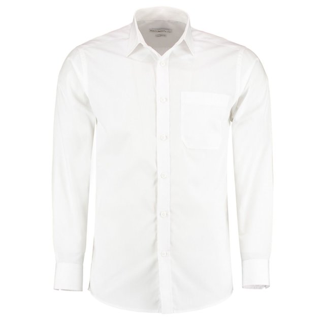 Kustom Kit Chemise en Popeline à Manches Longues pour Homme