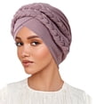 thumbnail image 1 of Milk Silk Hijab Headband Two Tone Solid Color Head Wrap with Design for Daily Wear and Comfort, 1 of 3