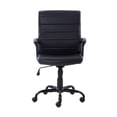 thumbnail image 4 of Mainstays Bonded Leather Mid-Back Manager's Office Chair, for Adults, Black, 4 of 6