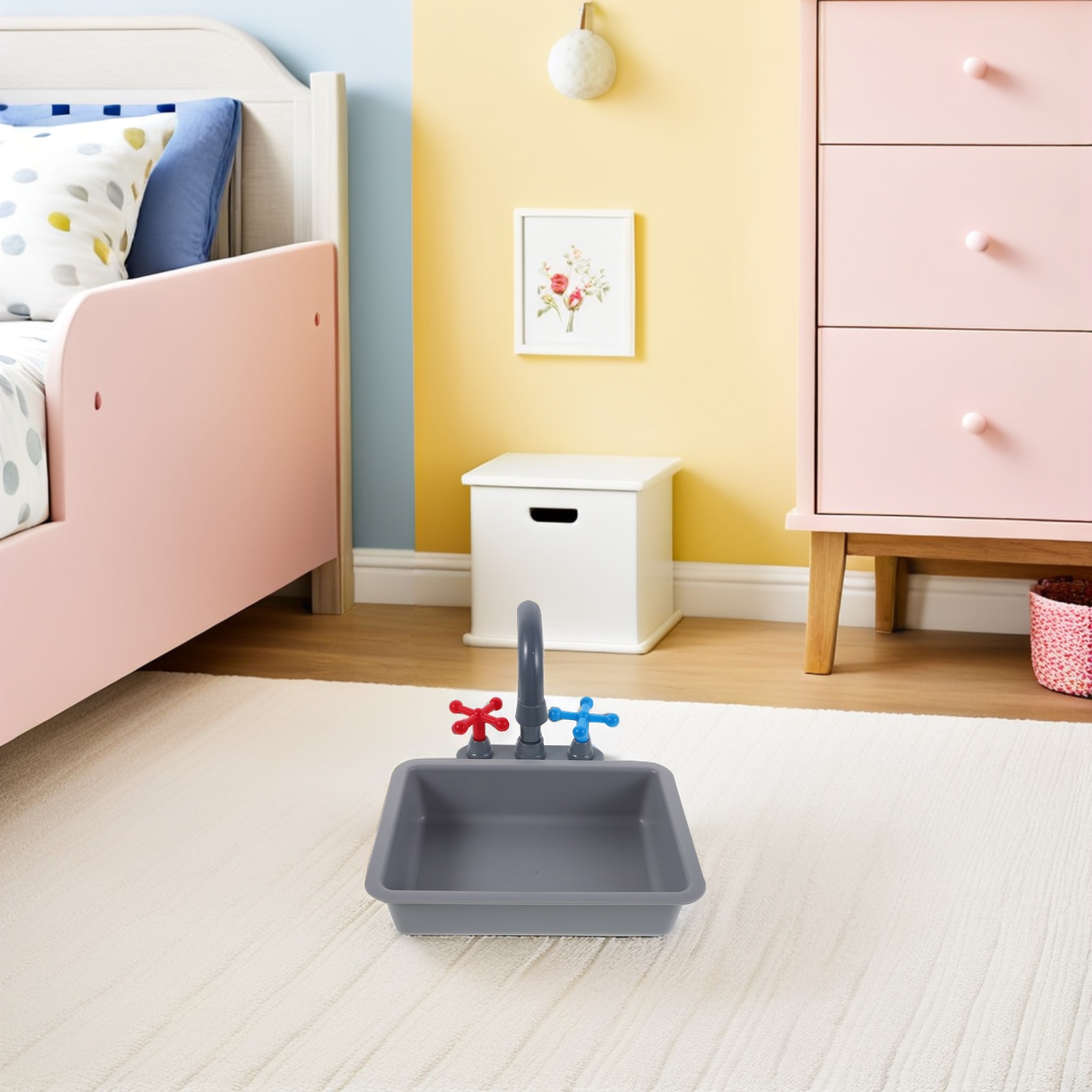 Mobutofu Pretend Play Kitchen Appliances Kitchen Play Set Designed With Multi Plastic For Boys And Girls 1Set