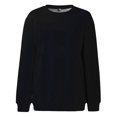 thumbnail image 4 of Haut de sous-Vêtements Thermiques Soldes de Liquidation Chandail à Capuchon en Polyester pour Femmes Chandails à Col Rond Femmes Tendance Décontracté Hauts à Manches Longues Adolescentes Chandail à Col Rond Vêtements Ensembles 2024, 4 of 5