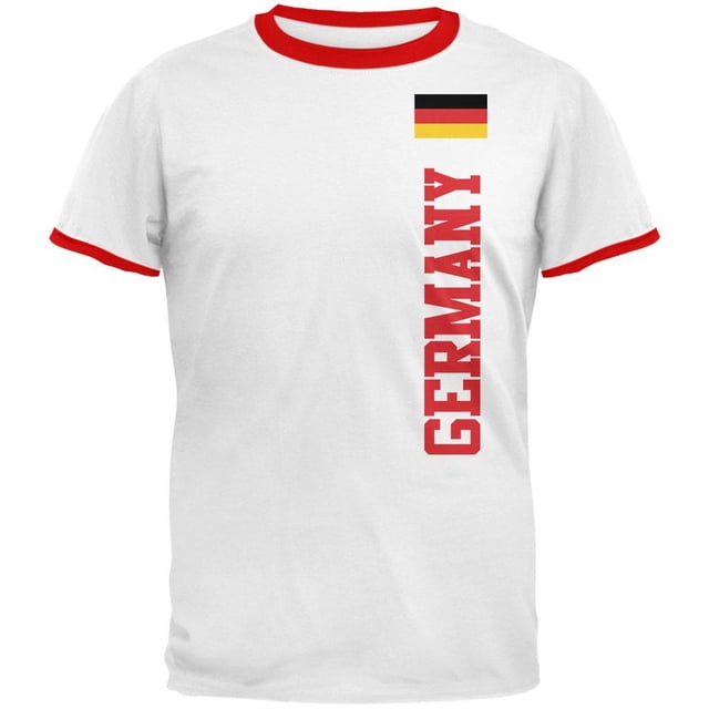 World Cup Germany T-Shirt à Col Contrastant pour Hommes