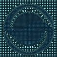 thumbnail image 1 of Ahgly Company Tapis d'Intérieur Lavable en Machine Carré Transitionnel Vert Cyan Foncé, 7 Pieds Carré, 1 of 7