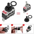 thumbnail image 3 of Toggle switch 12V car dash light switch SPST metal switch set Waterproof toggle switch 5pcs toggle switch, 3 of 7
