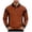Brown, variant on Ketyyh-chn99 Men's Zipper Polo Shirts Casual Textured Fabric Contrasting Color Single Long Sleeved Men's T Shirt Size for 2XL,Navy