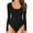 Black, variant on Hontri Women Onesises, Womens Crew Neck Long Sleeve Bodysuit Comfortable Against The Skin Tops Sexy Body Suits Women Clothing Hot Pink L under $10
