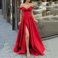 thumbnail image 4 of Kcodviy Robes de Bal Dames Longues Robes Formelles Perlées pour Femmes Élégantes Longues Robes Robe Veste Crisn Satin Spaghetti Fête Robes pour Femmes Robes Formelles Robe de Bal Robe de Mariage Robe de Soirée, 4 of 4