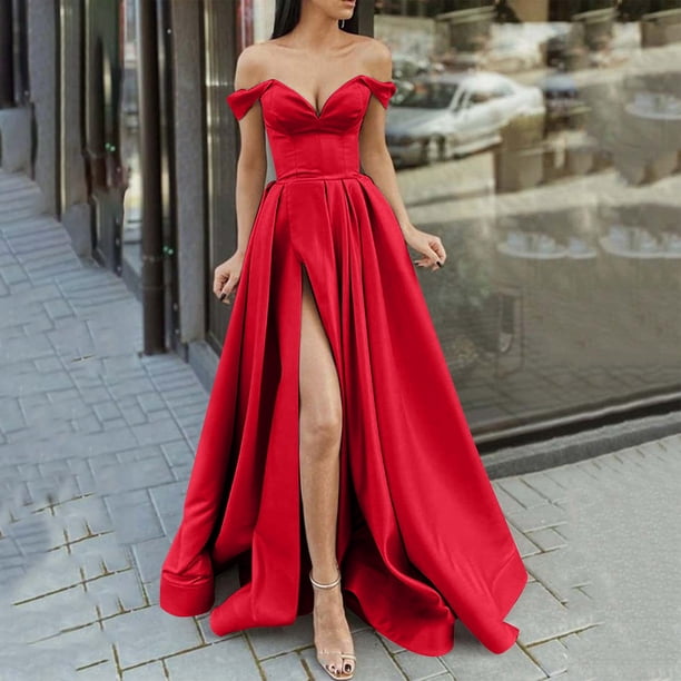 formal black tie dresses for women FQA Long Evening Gowns for Women Evening Party Elegant V Neck Sleeveless Split Wrap : Clothing, Shoes & Jewelry Men's Cowboy Cavalry Bib Evening Wear Size:Custom Measurement Service Christmas Gift