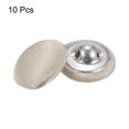 thumbnail image 3 of 10pcs 20L Fabric Cloth Covered Button 12.5mm Round Metal Shank Sewing Buttons for Suits Blouses Sweaters, Skin Color, 3 of 5