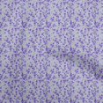 thumbnail image 1 of oneOone Rayon Purple Fabric Floral Sewing Craft Projects Fabric Prints By Yard 56 Inch Wide, 1 of 4