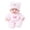 Pink-PK Home Decor, variant on karymi Realistic Soft Body Dolls, 10 Inch Soft Doll with Outfits, PVC Play House Toys, Safe No Detachable Parts, Cute Bear Costume, Gift Idea Gift Ideas