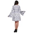 thumbnail image 4 of Moomaya Robe à Manches Longues Évasées pour Femmes, Décontractée, Imprimée, d'Été, Plissée, Kurta, 4 of 6
