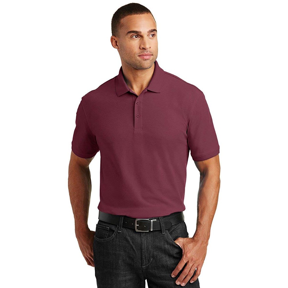 Port Authority ®  Core Classic Pique Polo. K100 M Burgundy