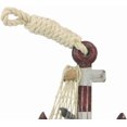 thumbnail image 4 of Hampton Nautical 7" Anchor Decoration Wooden Rustic Decorative Red & White Anchor with Hook, 4 of 5