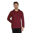 thumbnail image 1 of Inkmeso Solid Winter Hooded Sweatshirt For Mens Long Sleeve Drawstring Pullover Hoodie, 1 of 7