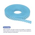 thumbnail image 3 of Uxcell Grosgrain Ribbons with White Dots Ribbon Bow Decoration Crafts Gift Wrapping Wedding Sky Blue 25 Yards 3/8 Inch, 3 of 7