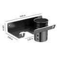 thumbnail image 4 of Zonao Hair Dryer Holder Wall Mounted,Self-Adhesive Blow Dryer Rack Removable Hair Organizer with Plug Hook,Multi-Functional Hair Care Styling Tool Storage Basket for Bathroom Blow Dryer Rack Holder, 4 of 8