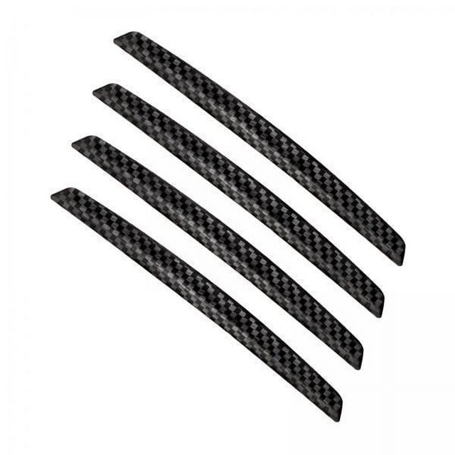 Miulika 2x4Pcs Universal Door Edge Guards Side Door Protection Stickers for Vehicle , Black, 3 Pcs