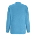 thumbnail image 4 of Timegard Hauts pour Femmes Manches Longues Col en V Tricot Confortable Chandail à Enfiler Automne Hiver Décontracté Ample Chaud Hauts, 4 of 5