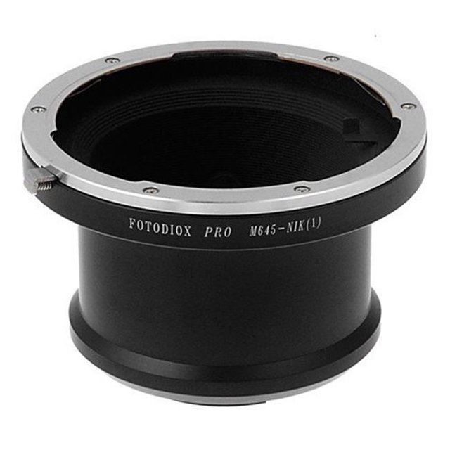 Fotodiox M645-N1-Pro Pro Lens Mount Adapter - Mamiya 645 Mount SLR Lens To Nikon 1-Series Mirrorless Camera Body