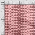 thumbnail image 2 of oneOone Velvet Red Fabric Chevron Craft Projects Decor Fabric Printed By The Yard 58 Inch Wide, 2 of 4