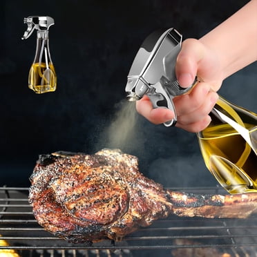 TopLLC Press-type Oil Spray Bottle Kitchen Supplies Household Glass Oil Pot Barbecue Double Purpose Baking Oil Spray Bottle spray bottle