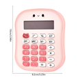 thumbnail image 3 of pstuiky Standard Calculator 12 Digit with Large Display Quiet Round Button Candy Color Portable Plastic Pink Brown Green Mini Battery 3.93 X 3.22 In Basic Office Home, 3 of 6