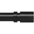 thumbnail image 1 of Extra Long Curtain Rod for Windows - Stepped End Cap, 1 inch Diameter, Heavy Duty Drapery Rod, 120 to 240 Inches. Color Black Black 120 to 240 Inches Black 120 to 240 Inches, 1 of 5