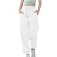 thumbnail image 1 of Plebaso Boys Girls Cinch Bottom Sweatpants Drawstring High Waisted Jogger Pants Athletic Running Pants, 1 of 6