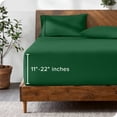 thumbnail image 1 of Bare Home Fitted Sheet - 22" Extra Deep Pocket - Premium 1800 Collection - King, Forest Green, 1 of 7