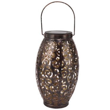 Solar Powered Decorative Light,Outdoor Solar Lantern Elliptical Solar Hanging Lantern Solar Lantern Maximized Efficiency