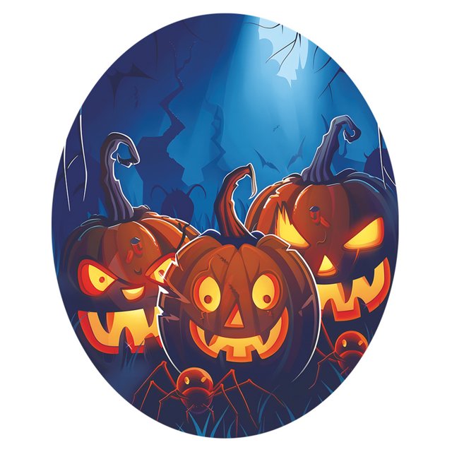 Halloween Pumpkin Toilet Stickers Paper Material Electrostatic Film Special Pumpkin Pattern Easy to Use Repositionable for Bathroom Beautification Halloween Holiday Décor