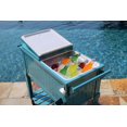 thumbnail image 4 of Glacière de patio roulante style antique Permasteel – 80 Qt / capacité de 110 Canettes – Acier peint par poudrage – Sarcelle, 4 of 8