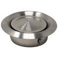 thumbnail image 1 of 1pcs Grille d'Évacuation d'Air Ronde Murale en Acier Inoxydable avec Couvercle en Métal pour Climatiseur, Ventilation, CVC 100 125 150 mm, 1 of 8